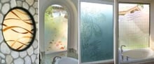etched glass windows