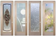 Frosted Glass Pantry Doors: Contemporary Designs by Sans Soucie