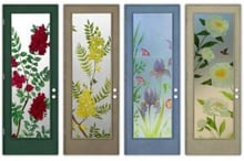 Painted glass doors - Sans Soucie Art Glass