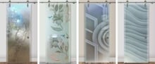 All glass barn doors collection - Sans Soucie Art Glass
