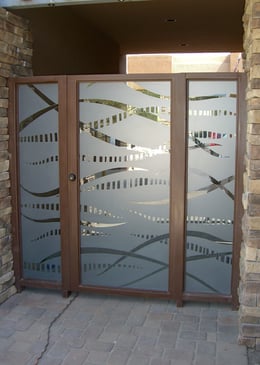 Entry Gate Glass Inserts
