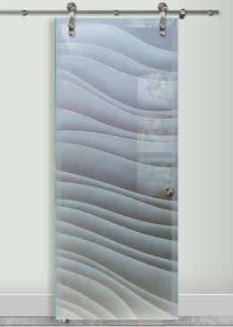 Frosted Glass Barn Door | Glass Barn Doors | Sliding Glass Barn Door