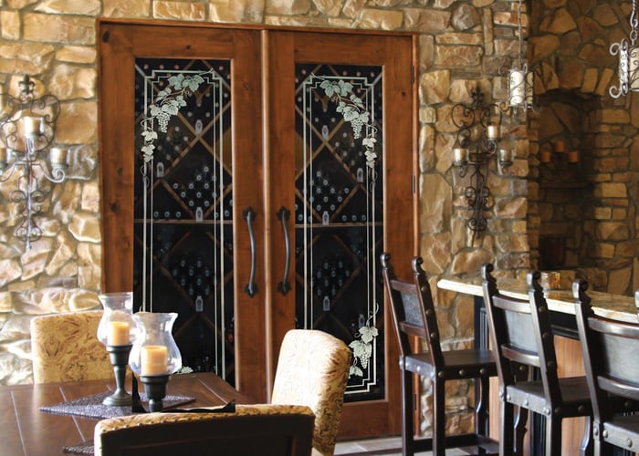 wine cellar door wine room doors with frosted glass designs