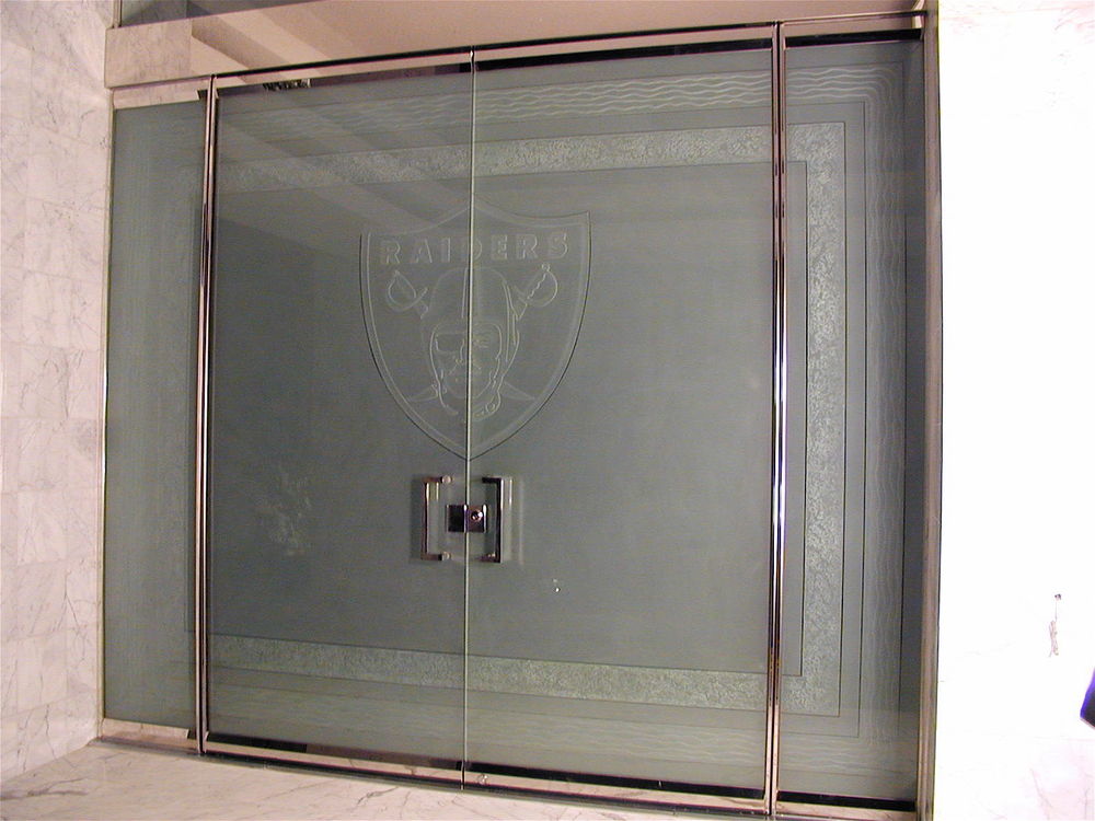 Glass Doors for Al Davis, Raiders Football Team Owner