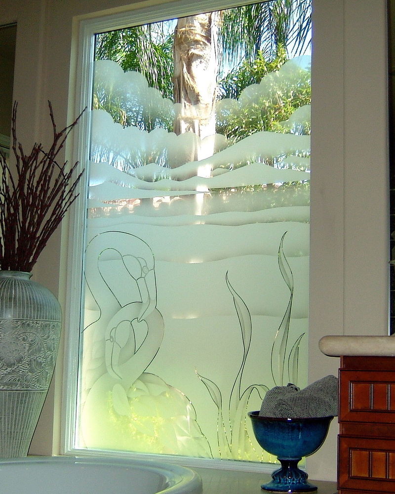 Decorative glass windows clearance for bathrooms