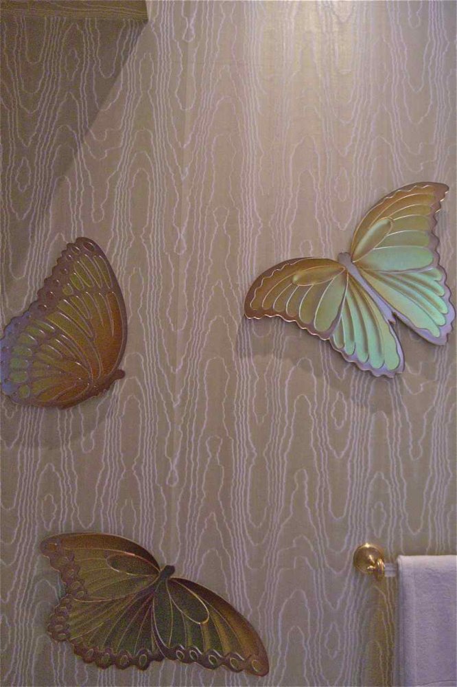 art glass wall piece butterfly butterflies