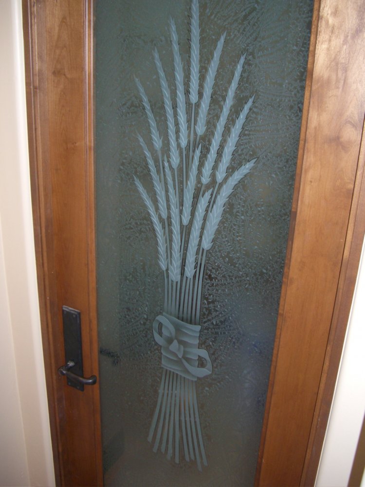 Pantry Door Glass: Etched & Carved by Sans Soucie - Sans Soucie Art Glass