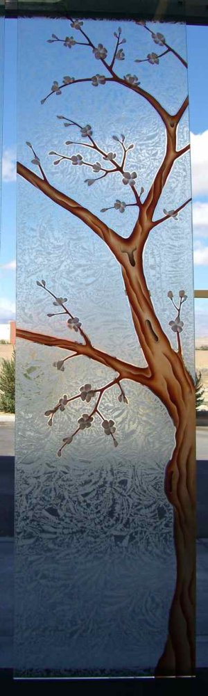 Frosted Glass Doors Tree Designs Sans Soucie Art Glass