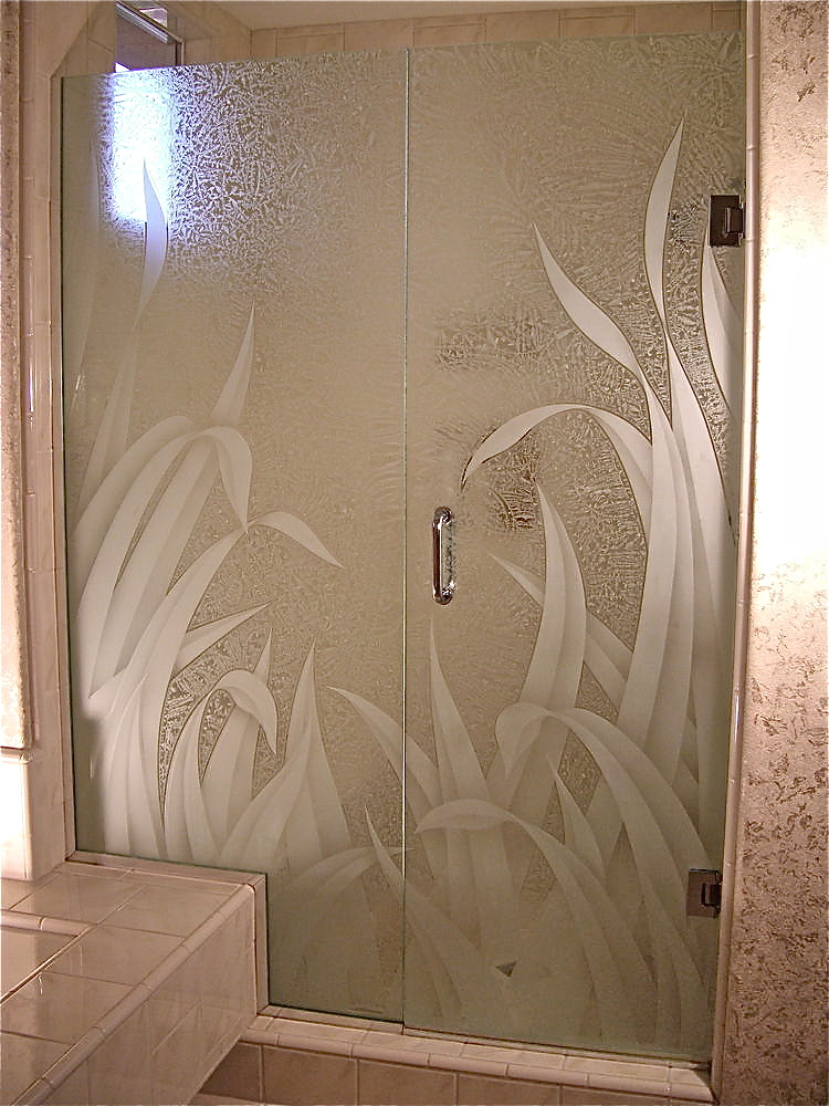 Etched Glass Doors Windows And Showers Reeds Design Sans Soucie