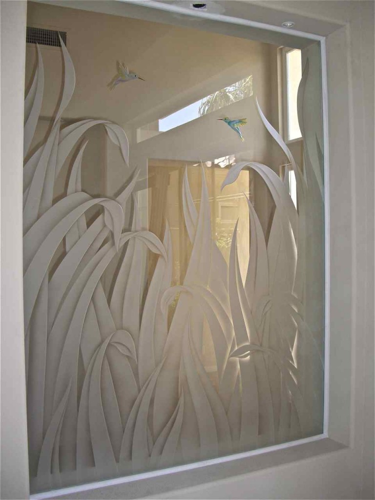 Etched Glass Doors Windows Showers Reeds Design Sans Soucie