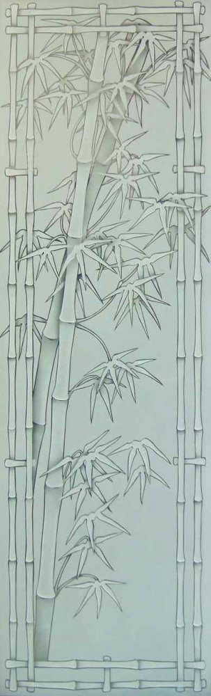 Bamboo Shoots 3D Pinstripe Glass