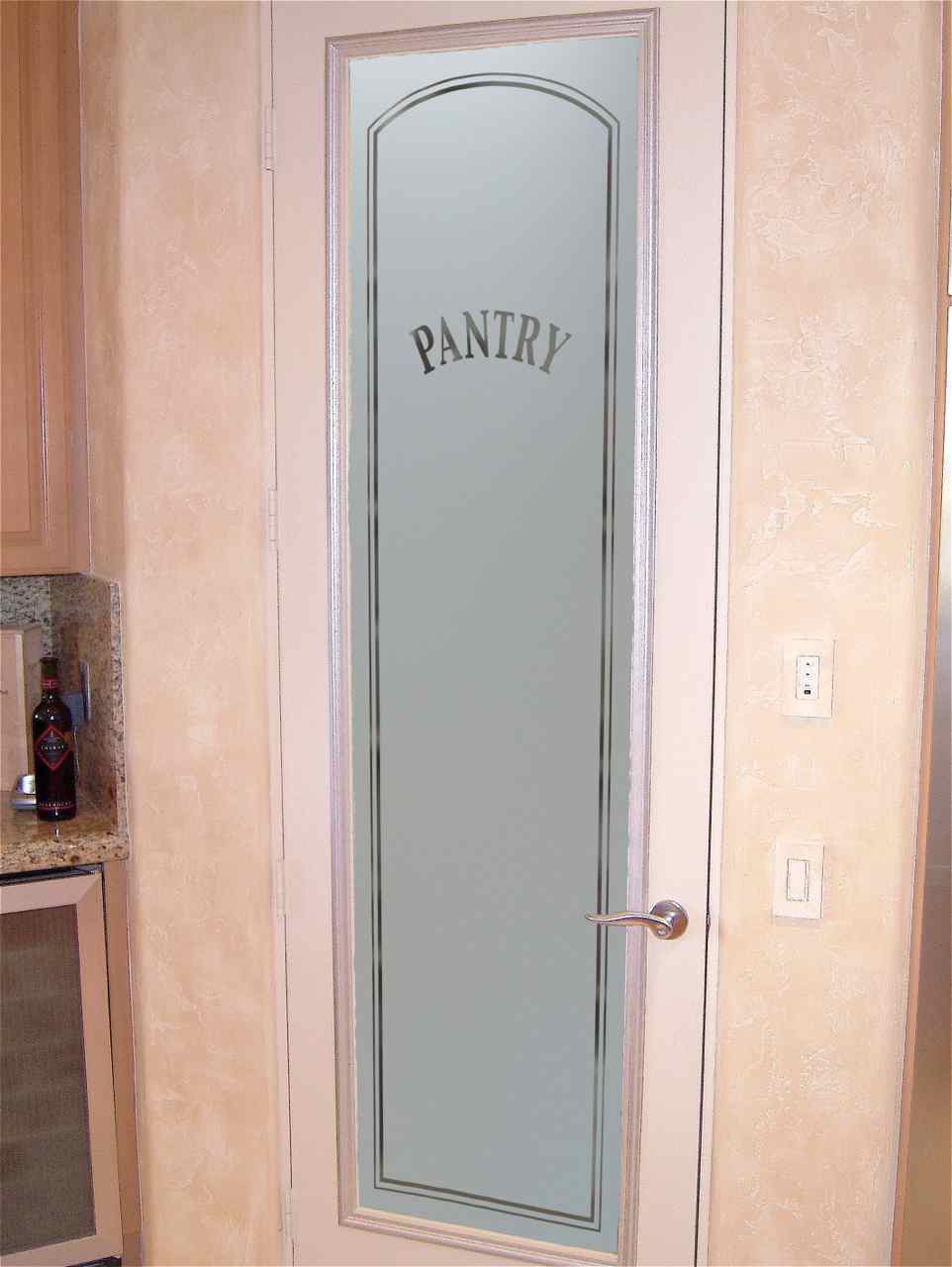 frosted pantry door
