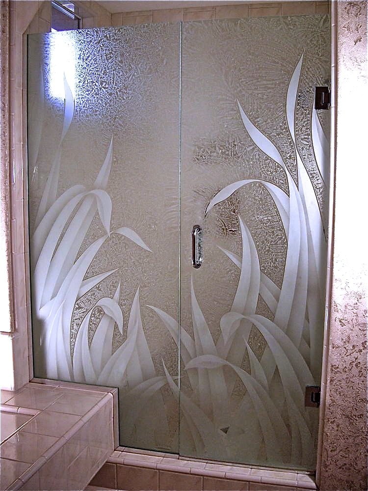 frameless glass shower reeds