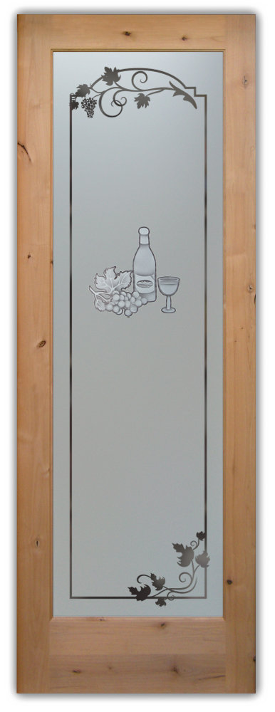 glass pantry doors wine
