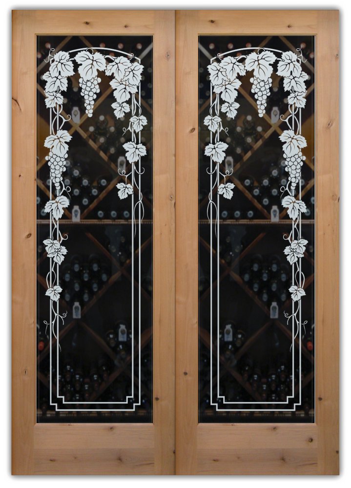 Glass Wine Cellar Doors Create A Beautiful View Sans Soucie