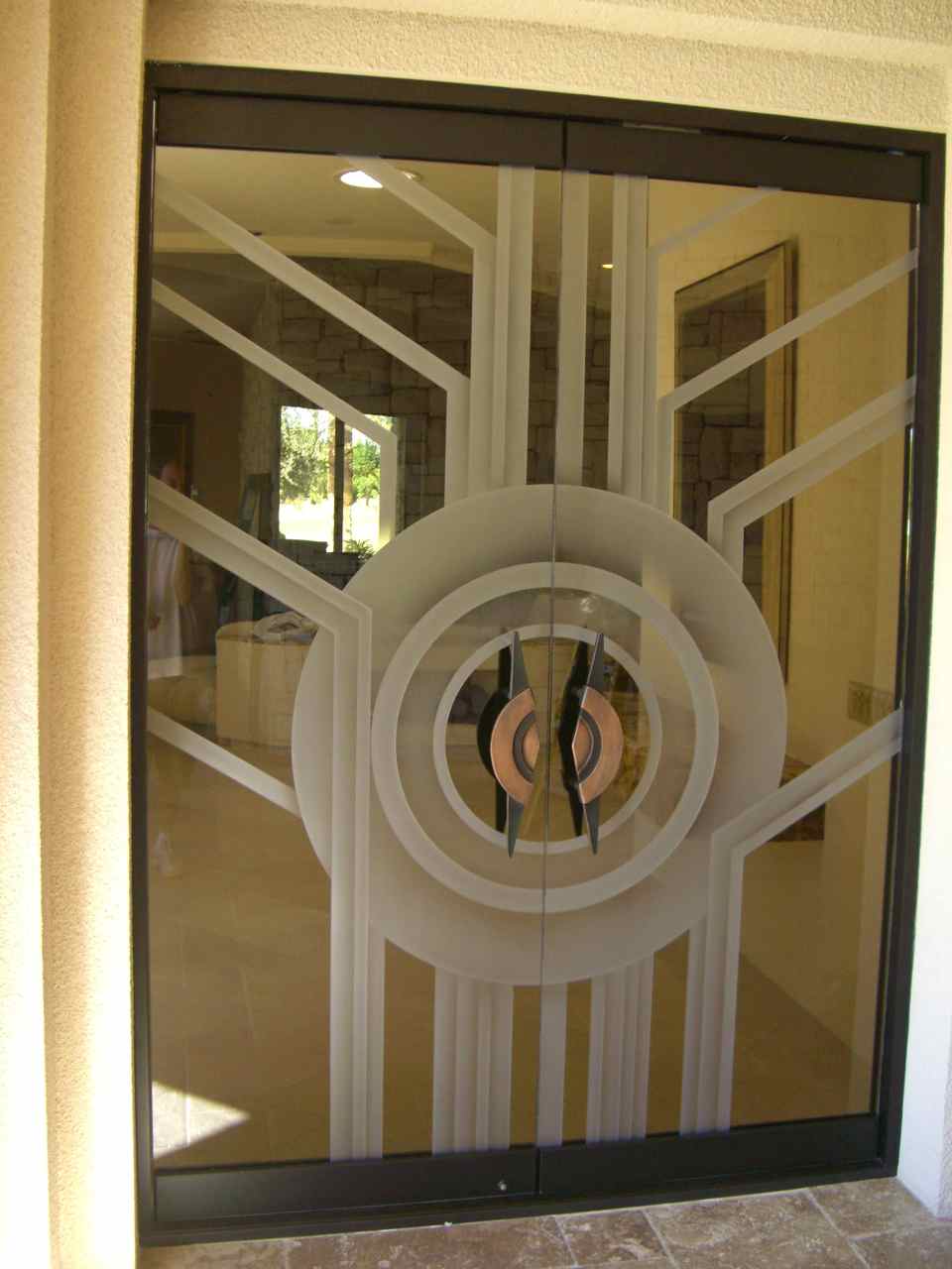 doors frameless all glass bronze sun odyssey - 1