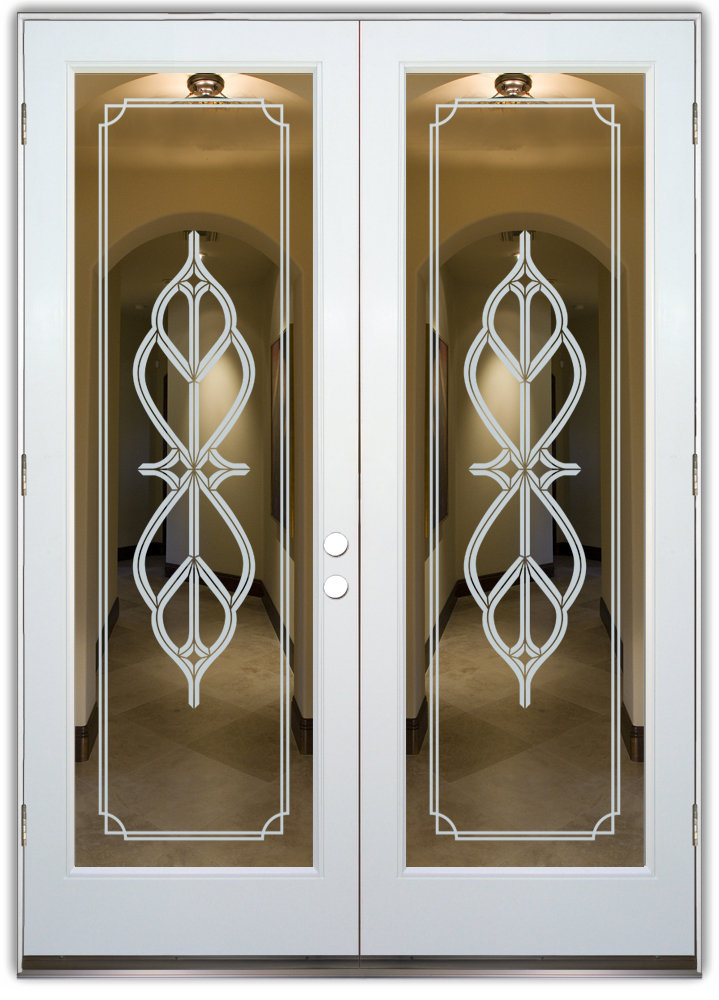 double entry doors - Sans Soucie Art Glass