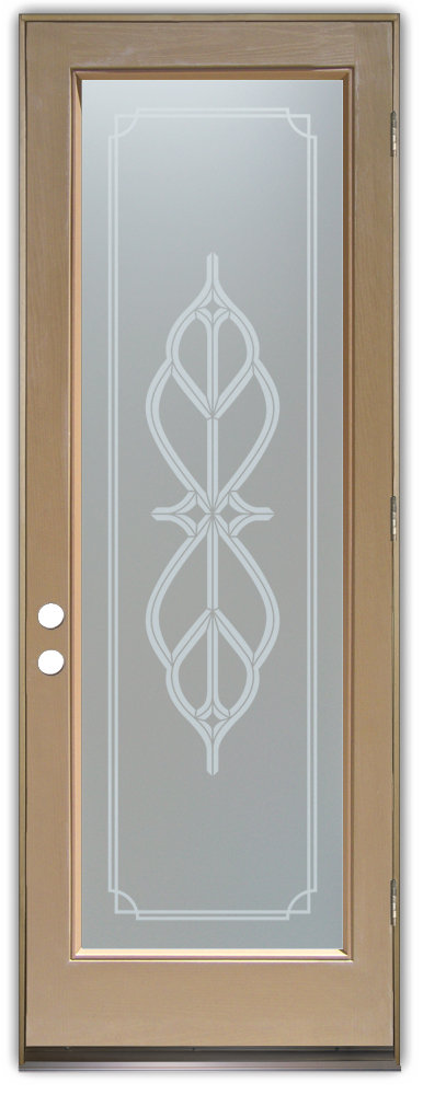 glass entry doors frosted etchings