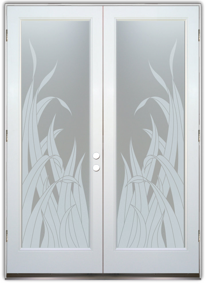 glass entry doors frosted private reeds