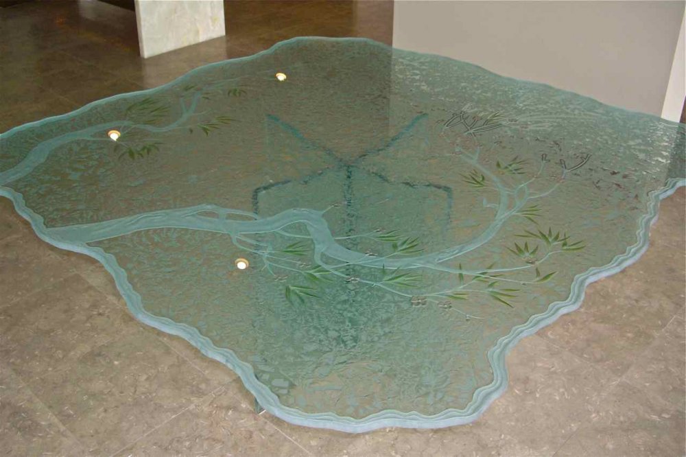 glass table dining custom