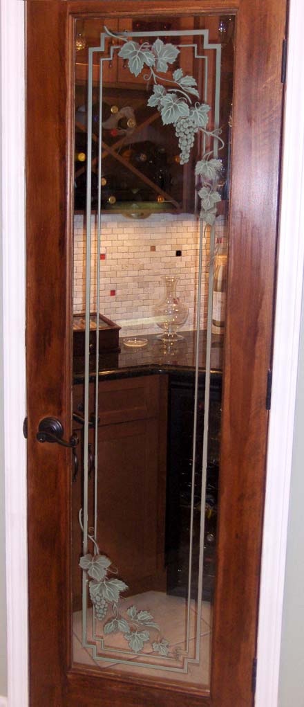 Wine cellar glass doors from Sans Soucie