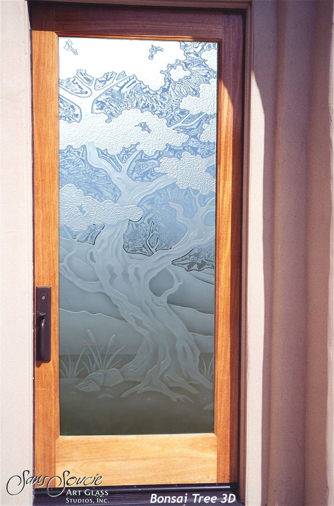 frosted glass front door bon