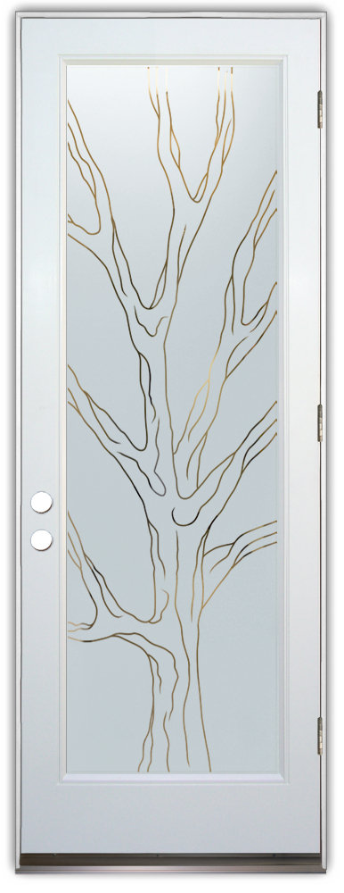 Barren Branches Door Pinstripe