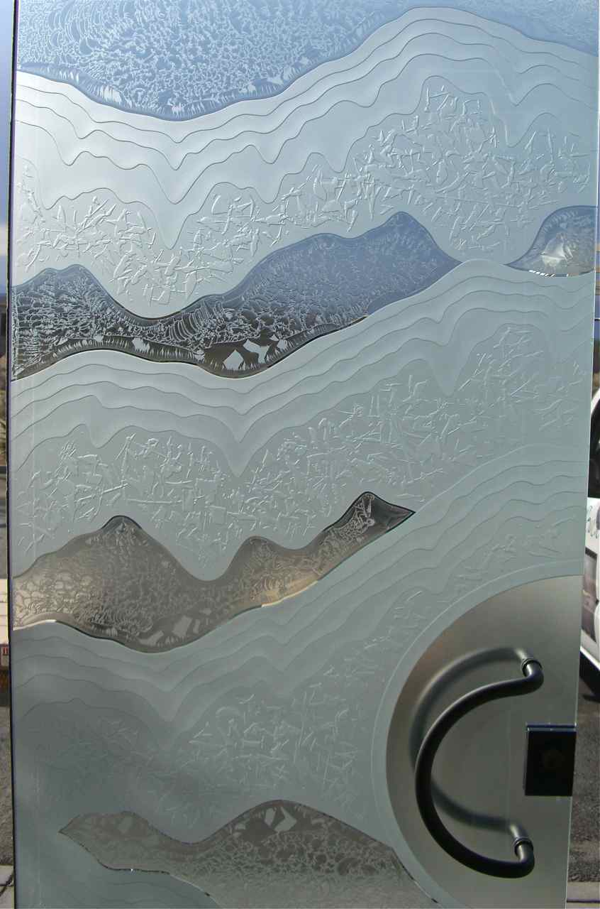 Frameless Frosted Glass Doors Shoreline Design Sans Soucie Art Glass 