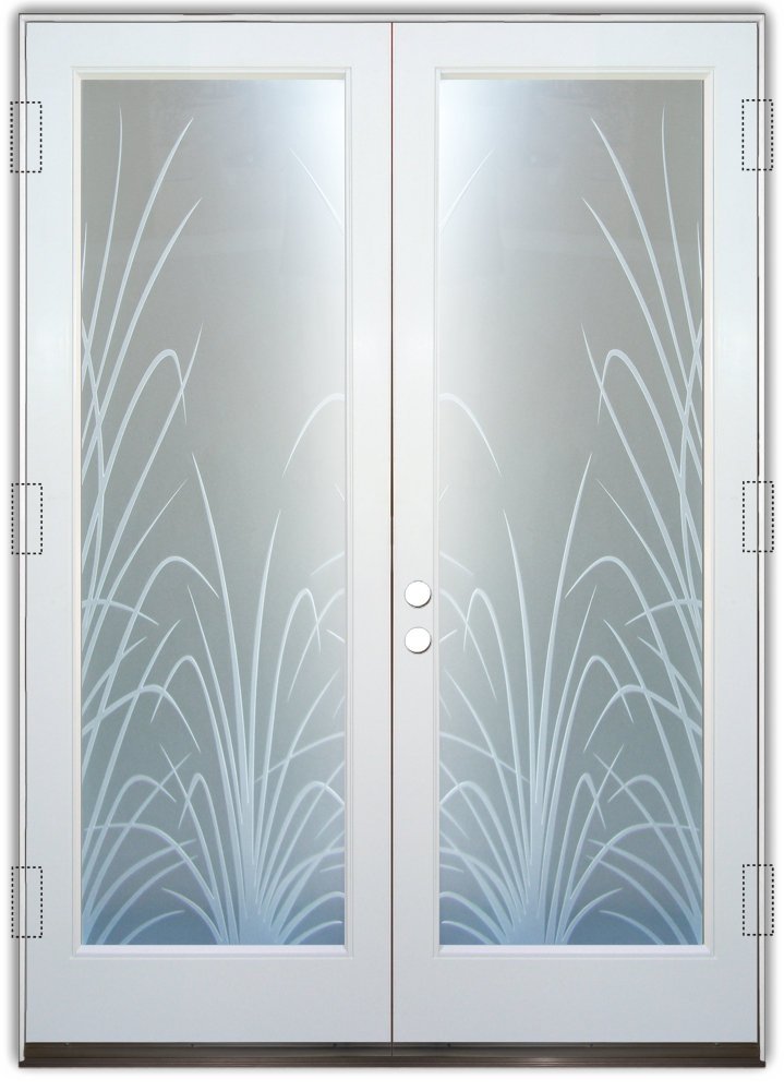 fiberglass entry door 8' Glass Glass  Soucie Entry Art Sans