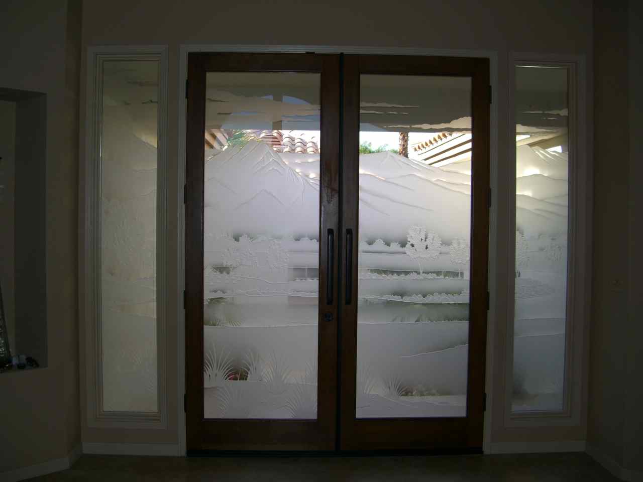 glass entry doors frosted