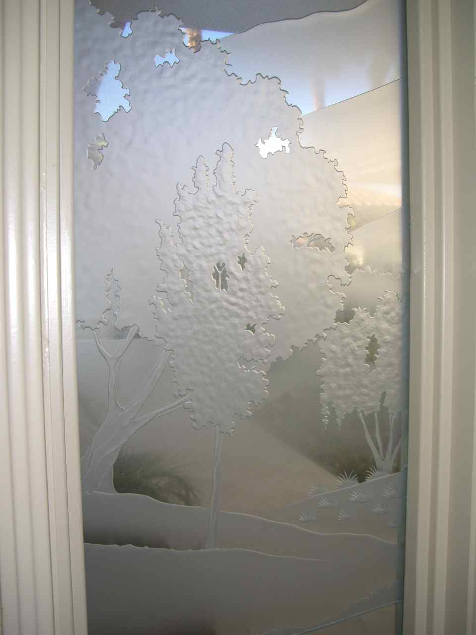 frosted glass