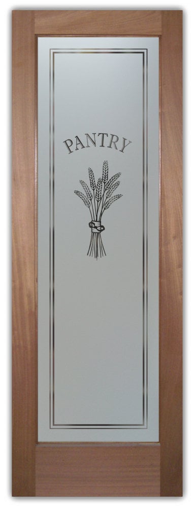 glass pantry doors wheat