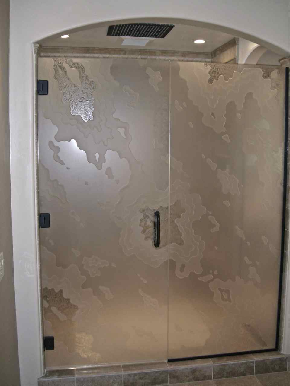 frameless glass shower door