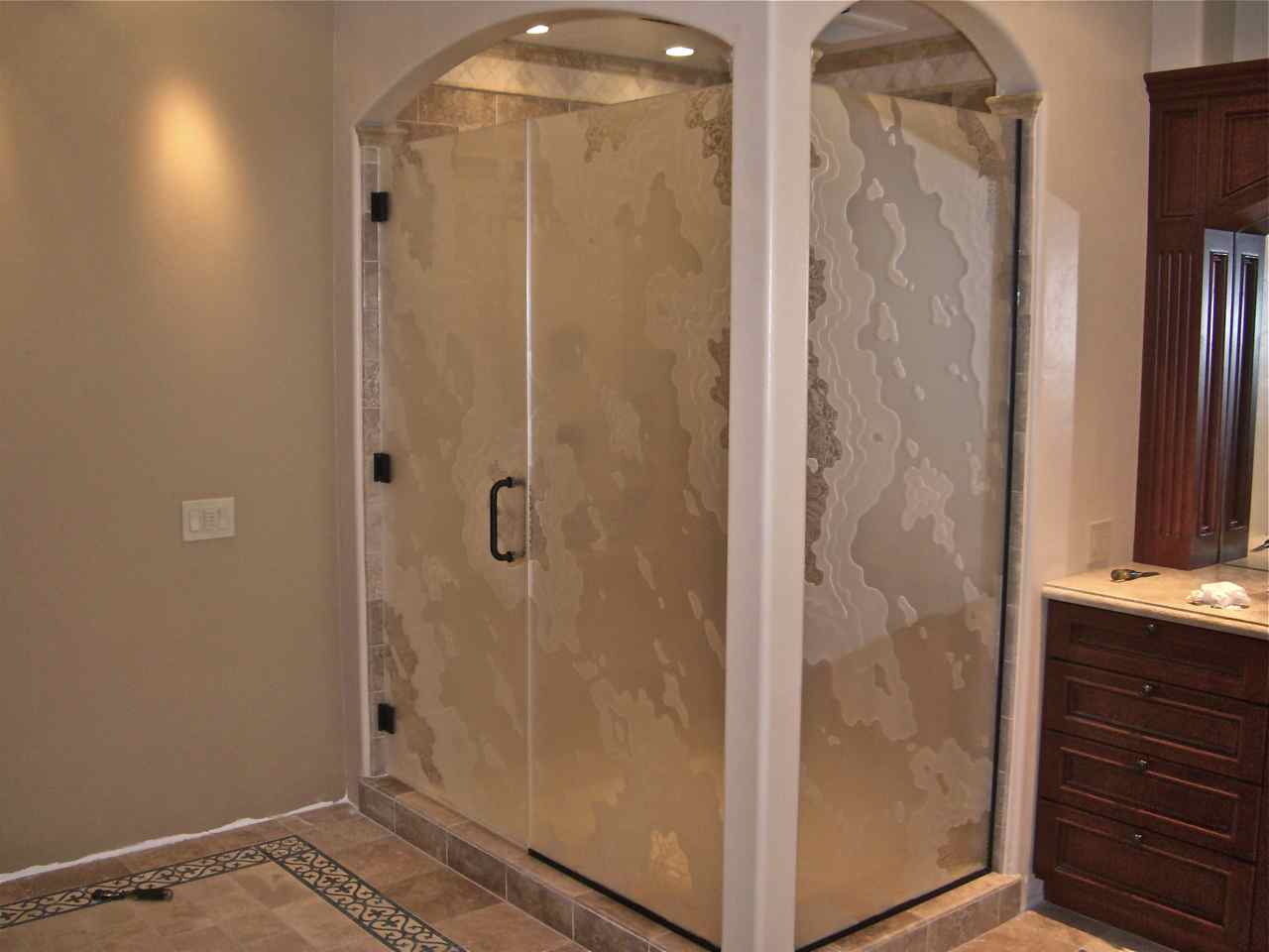 custom shower glass