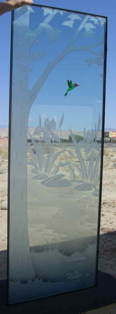 Frosted Glass Door