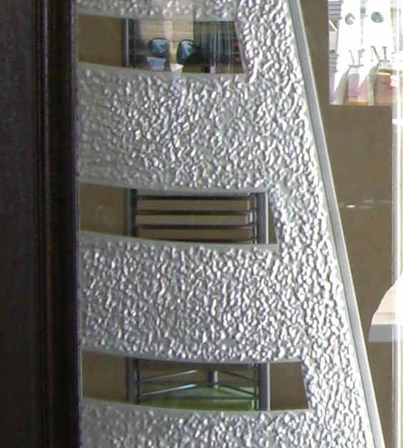 big sheep etched carved door