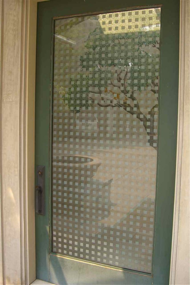 SOLID CARVED GLASS DOOR