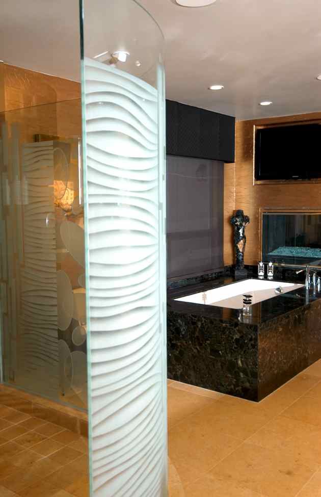 Etched Glass, sandblasted glass