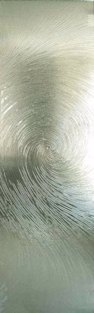 Door Glass Insert featuring Frosted Glass Design Etched Glass by Sans Soucie Art Glass with Custom Oceanic Design Cast Swirls II - Cast Glass CGI Oceanwave Exterior