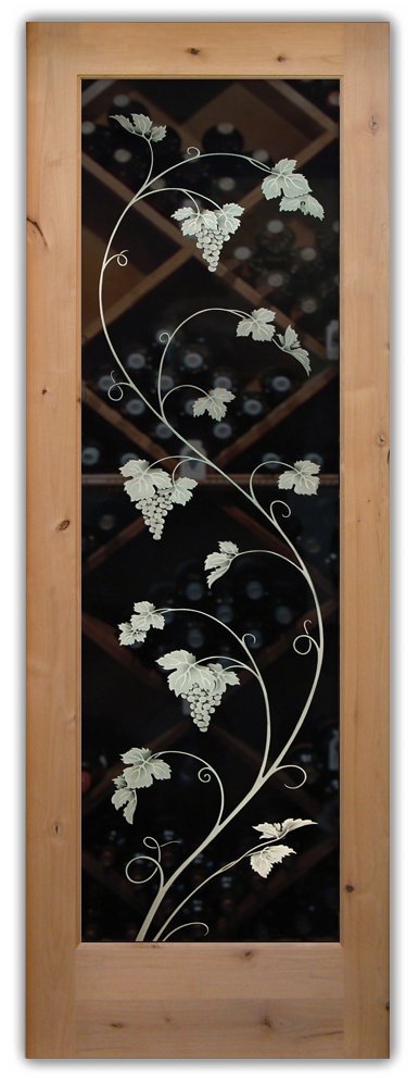 Interior wine cellar door design