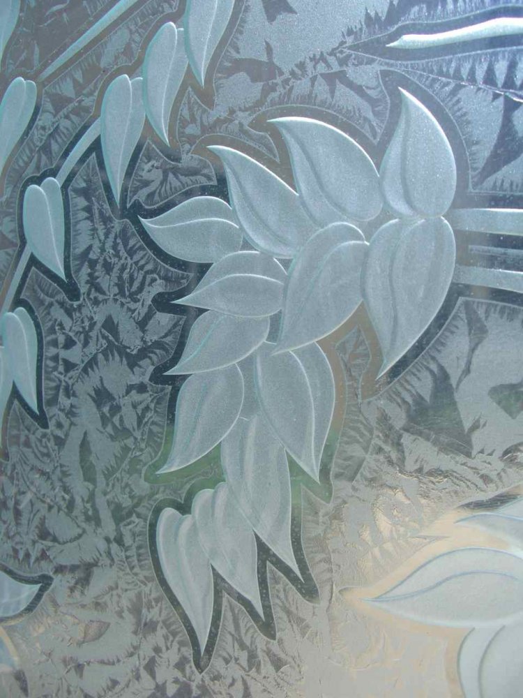 glass entry doors etched reeds Private glass entry doors etched reeds