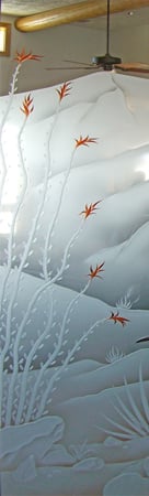 Door Glass Insert with sandblast Frosted Glass Design Art Glass Featuring Sandblast Etched Glass by Sans Soucie
