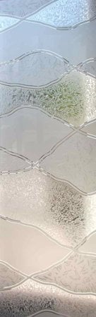 Door Glass Insert with Frosted Glass Abstract Abstract Hills Design by Sans Soucie