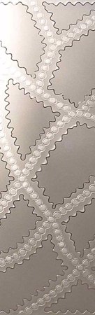 Interior Glass Insert with a sandblast Frosted Glass Geometric Design Custom-Designed Decorative Etched Glass