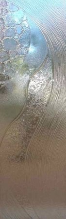 Door Glass Insert with a Frosted Glass High Tide - Cast Glass CGI 033 Exterior Patterns Design for Semi-Private by Sans Soucie Art Glass