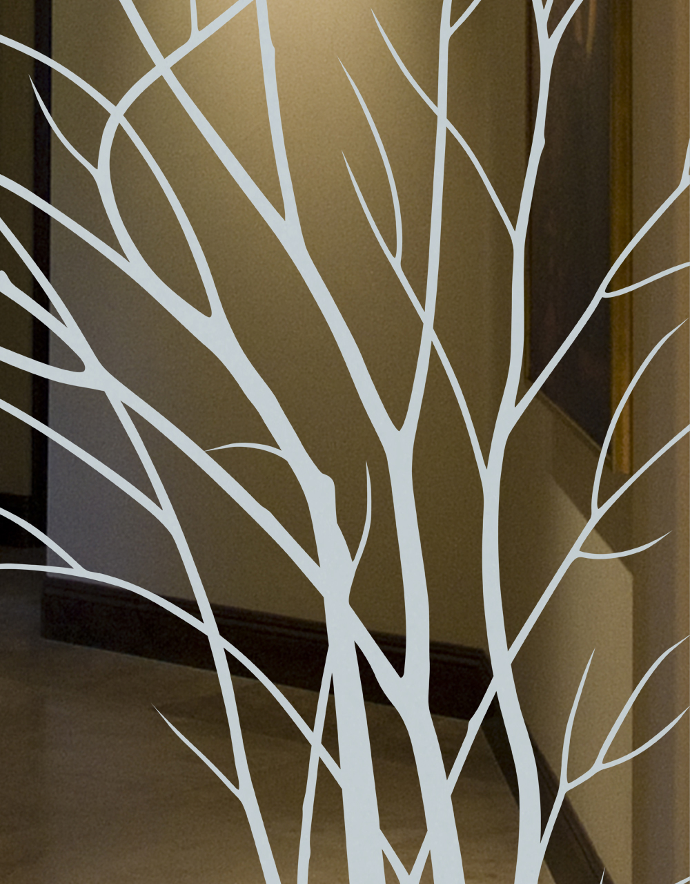 Circularity Private Sans Soucie Glass Door etched glass doors modern geometric circles