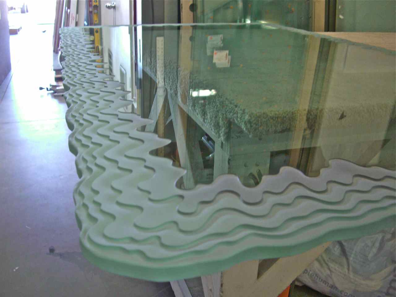 custom glass dining table