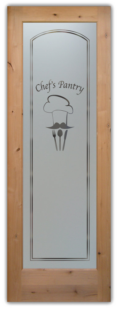 pantry frosted door chef 