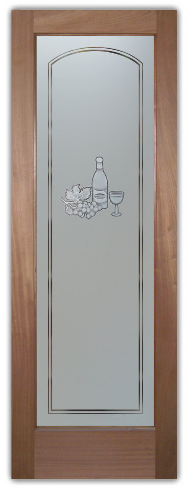 pantry frosted door wine