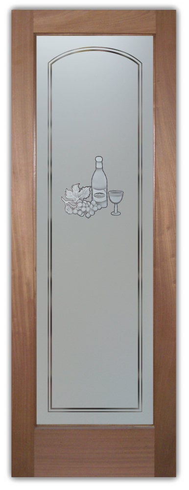 pantry frosted door wine